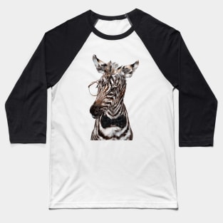 Intelligent Baby Zebra Baseball T-Shirt